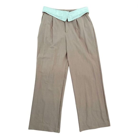 Zara Pink Foldover Trousers - Picture 1 of 6